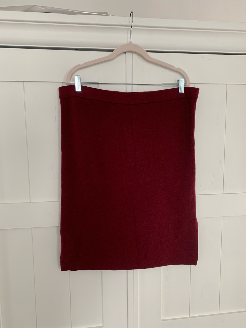 Rachel Rachel Roy Sweater Knit Skirt - Deep Claret Red Color - Size L / XL